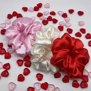 Pack of 3 Handmade Satin Scrunchies